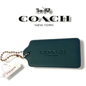 New XL Coach Leather Hang Tag